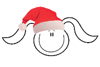 Christmas Santa Sticker by Lalinda Feste