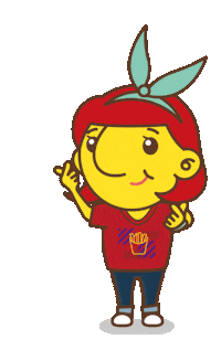 TKKinc taiwan fastfood friedchicken sweetpotato Sticker