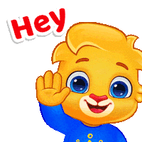 Hey Girl Hello Sticker by Lucas and Friends by RV AppStudios
