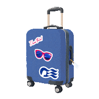 Suitcase Luggage Sticker by Princess Cruises