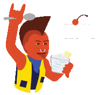 ice cream punk Sticker by onmilwaukee