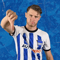 Football Thumbs Down GIF by Hertha BSC