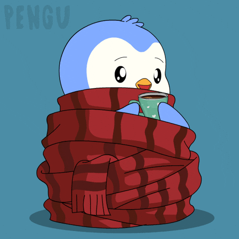 Freezing Hot Chocolate GIF by Pudgy Penguins