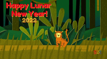 New Year Tiger GIF by Super Simple