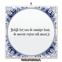 Nl Regen Sticker by Tegelspreuken.nl