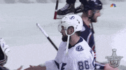 2019 stanley cup playoffs hug GIF by NHL