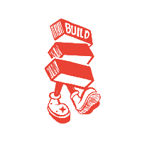 Typography Build Your Network Sticker by Women Will