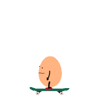 Egg Skating Sticker