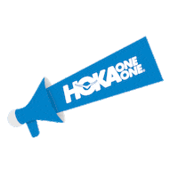 HOKARacer sports fitness blue white Sticker