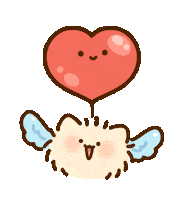Angel Love Sticker by Bichi Mao
