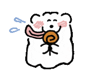 Dog Eating Sticker