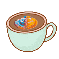 coffee mug Sticker by Goddess and the Baker