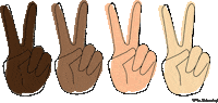 NicholeSesti peace equality blacklivesmatter peace sign Sticker