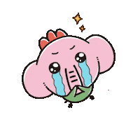 動物 Thank You Sticker by PHADS