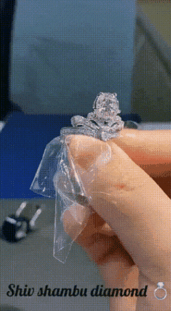 ShivShambuDiamonds giphygifmaker diamond ring round GIF