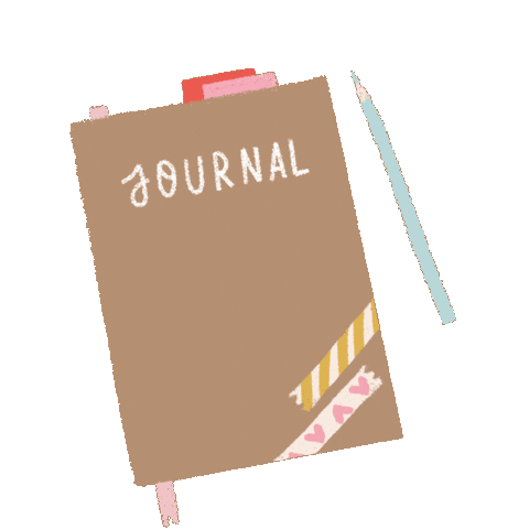 Vintage Studying Sticker by Prosa de Cora