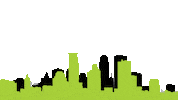 Twin Cities Skyline Sticker by You Move Me
