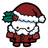 Happy Santa Claus Sticker by feey.pflanzen