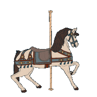 Merry Go Round Baby Sticker by Lost Lily