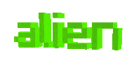 alien outer space Sticker