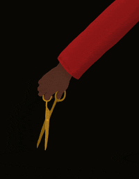 Scissors Fan Art GIF by Denyse®