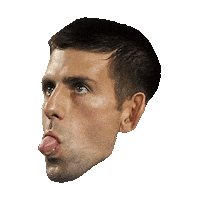 tennis tongue STICKER by imoji