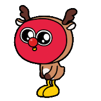 Greeting Merry Christmas Sticker