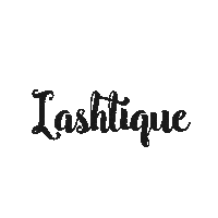 lashtiqueid logo brand lashes eyelashes Sticker