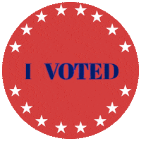 PLUimpact election biden voting democrat Sticker