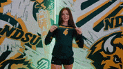 Volleyball Bison GIF by NDSU Athletics