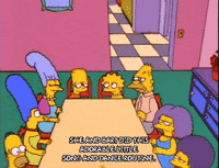 homer simpson party GIF