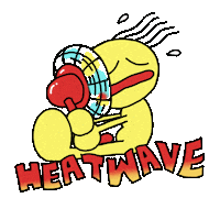 Scorching Heat Wave Sticker
