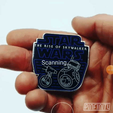 Pinfinity giphyupload star wars augmented reality droid GIF