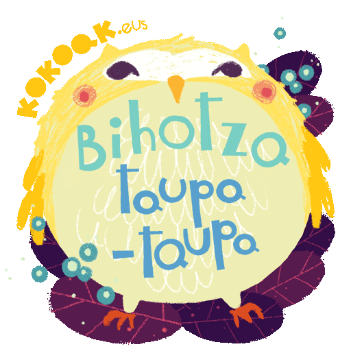 kokoakgara giphyupload corazon owl euskara Sticker