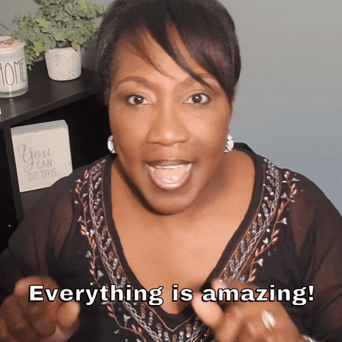 ajanitorsstory giphyupload everything is amazing everythings amazing everything is amazing girl GIF