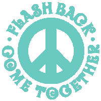 flashbacksalou dance party flower power Sticker