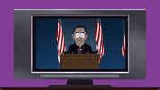 barack obama podium GIF by South Park 