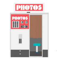Old School Photobooth Sticker by Fotoautomat Portugal
