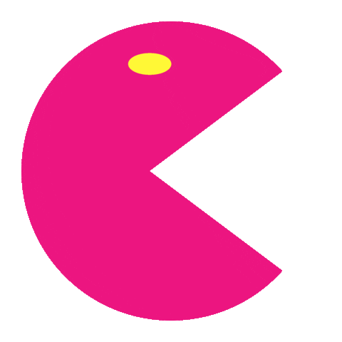 antonza pink mouth blabla pac man Sticker