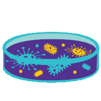 Sick Virus Sticker by Merck KGaA, Darmstadt, Germany