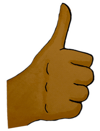 Hand Thumbs Up Sticker