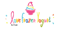 Frozen Yogurt Sticker by Deli Cream