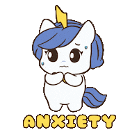 Overthinking Deep Breath Sticker by Brave Unicorn