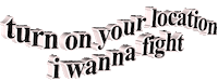 fight text Sticker