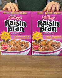 Raisin Bran Reveal GIF by Kellogg's