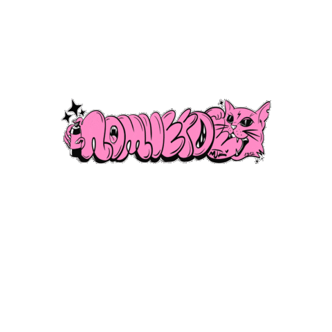 Irenenomuerde giphygifmaker cat pink tag Sticker