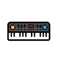 piano keyboard Sticker by Worship Online
