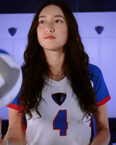 Depaul University Volleyball GIF by DePaul Blue Demons
