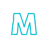 M Alphabet Sticker
