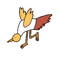 linyachu magic fall bird autumn Sticker